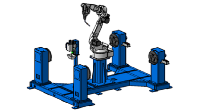 機器人垂直一軸雙工位變位機