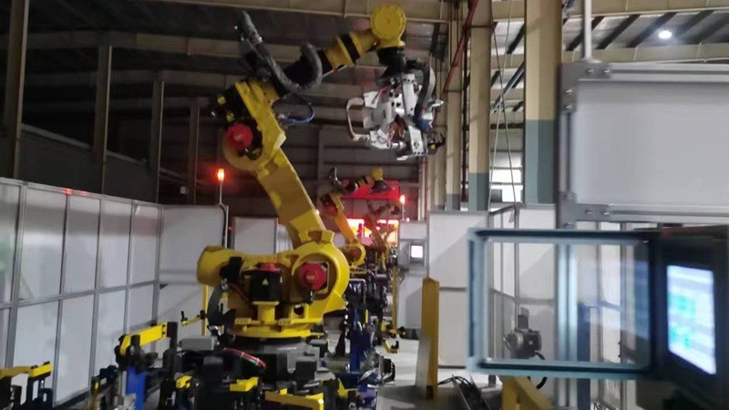 汽車部件點焊工作站